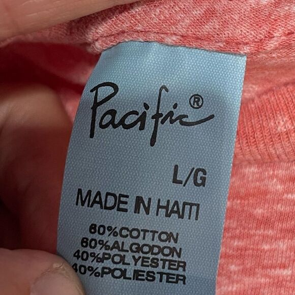 5 for $25🔥Pacific Las Vegas Red Short Sleeve T-Shirt Large- New - Picture 4 of 5